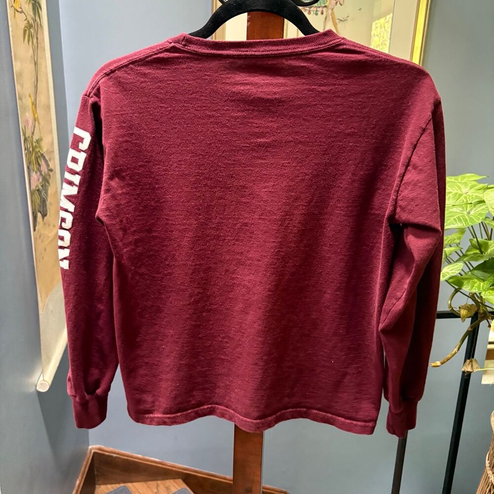 y2K VTG Harvard Crimson 100% Cotton Long Sleeve Tee sz Youth M (Women's Small) - Picture 5 of 6